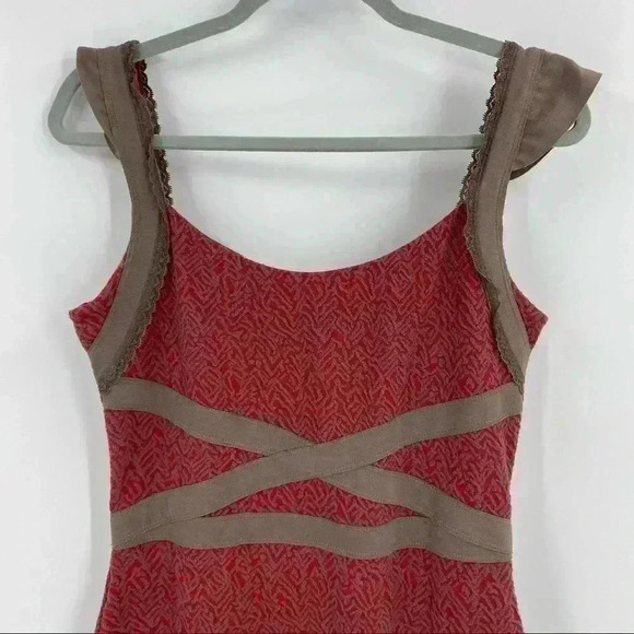 Free People Cross My Heart Bodycon Mini Dress Sz M - Picture 5 of 12